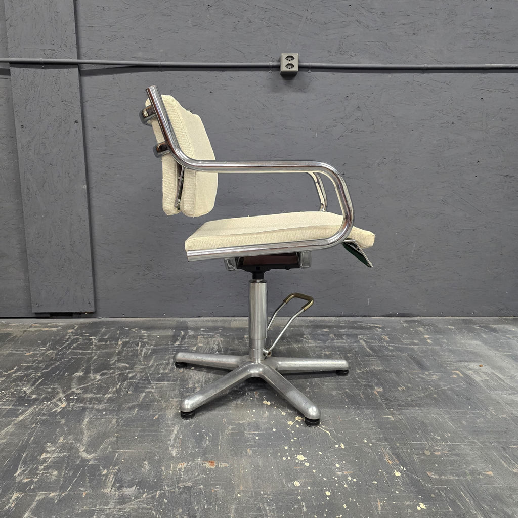 Vintage Aluminium Swivel Chairs – Set of 3