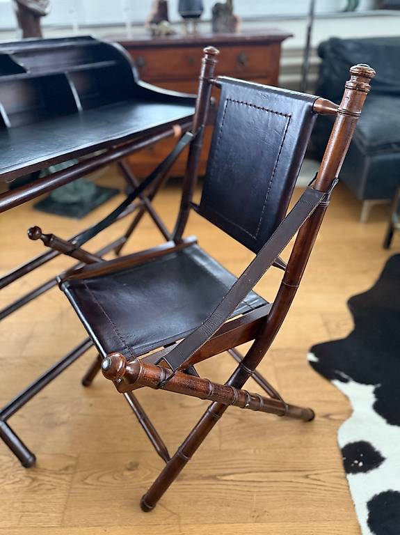 Campaign Desk & Safari Chair