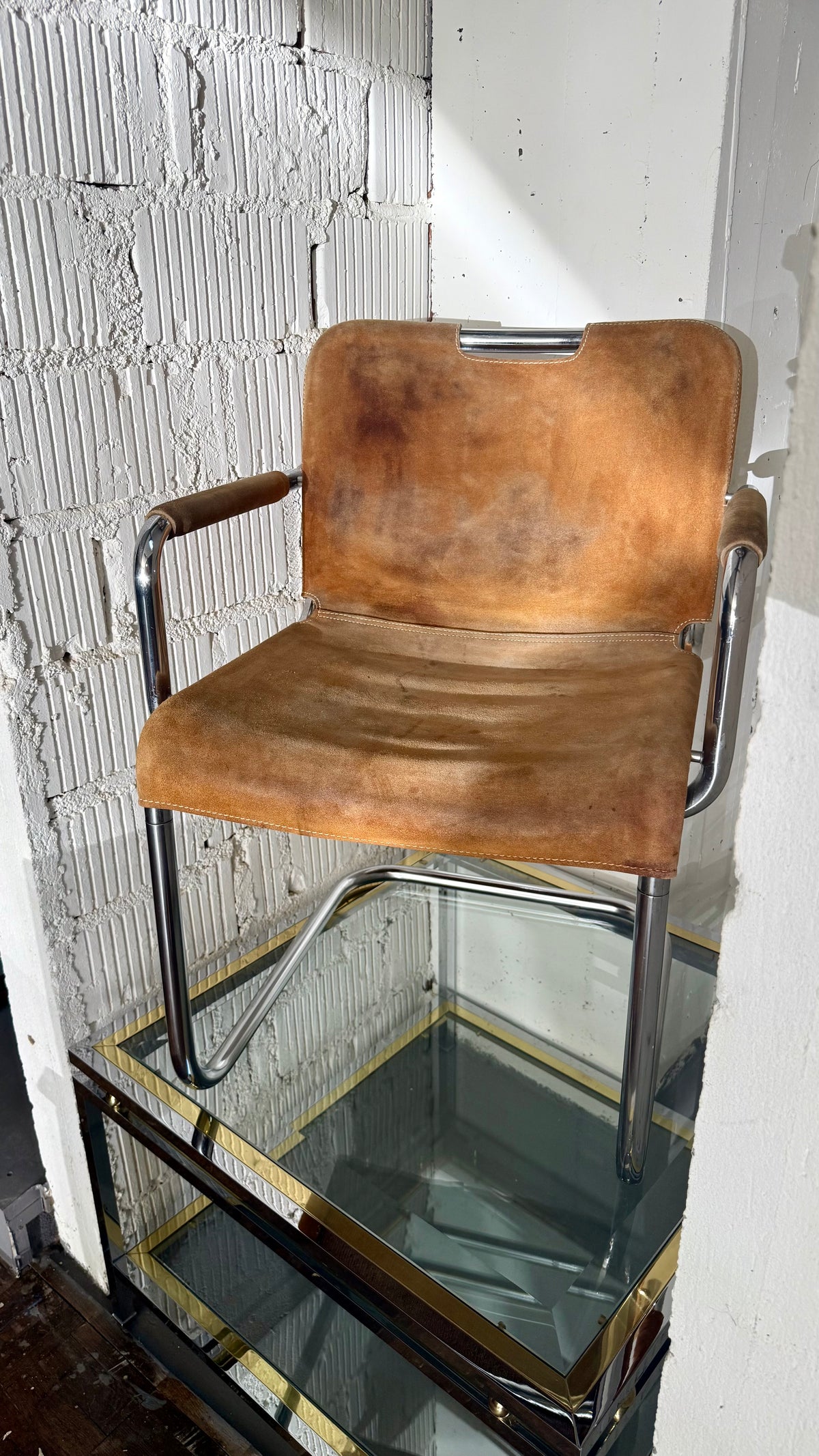Leder Freischwinger – 1970er Jahre