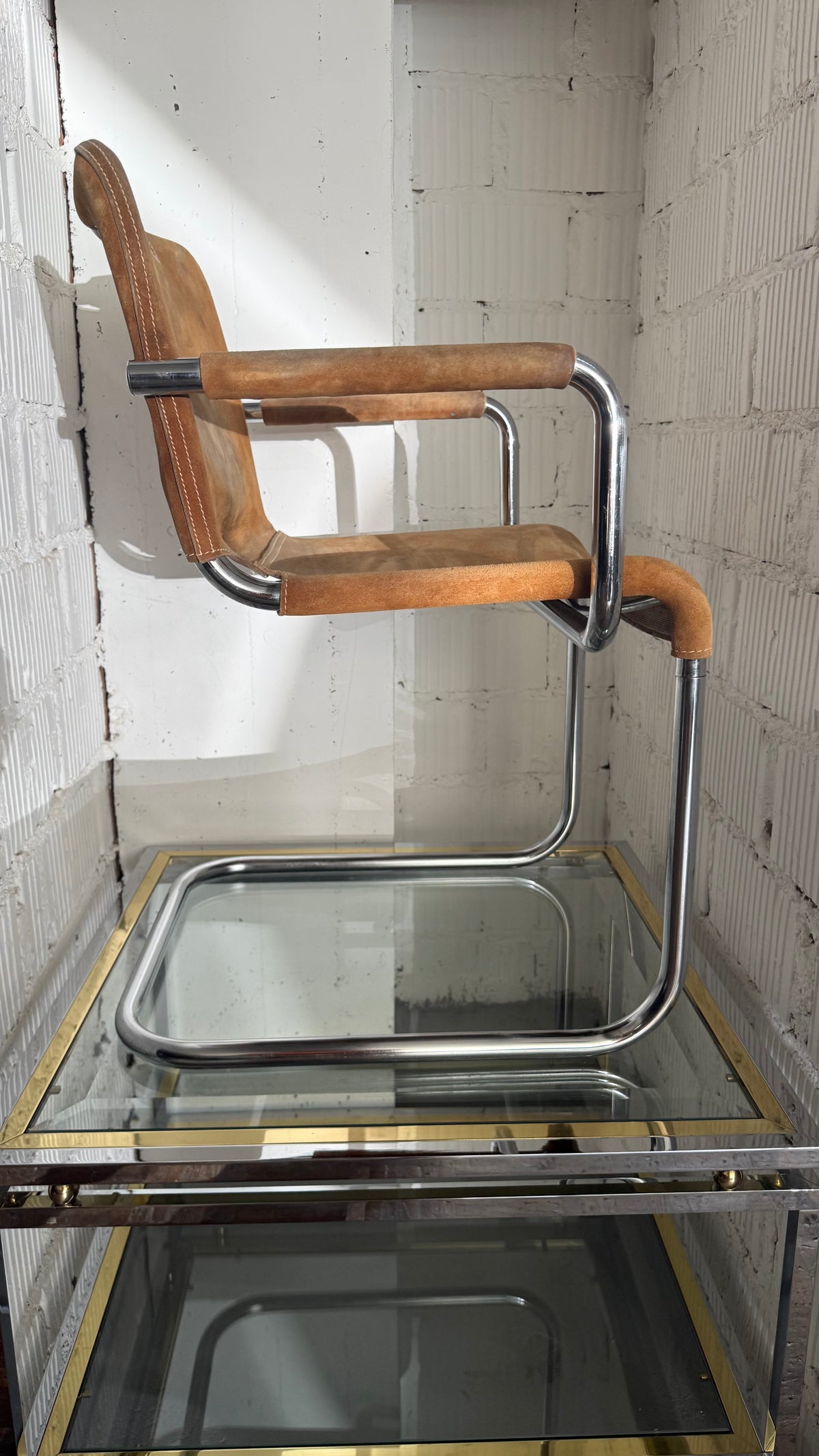Leder Freischwinger – 1970er Jahre