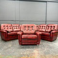 Modular Leather Sofa – Bordeaux