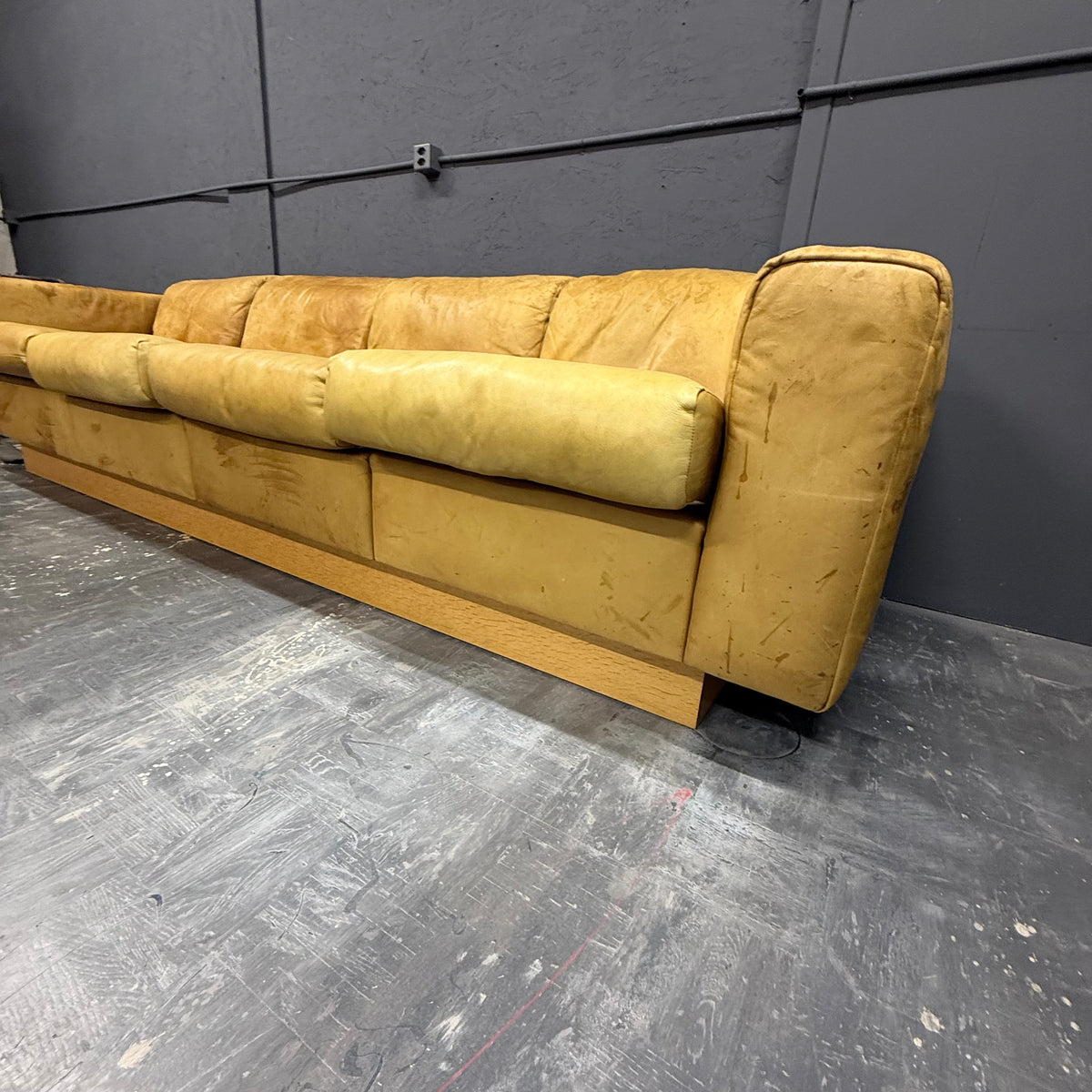 Robert Haussmann – Vintage Ledersofa, 1970er Jahre