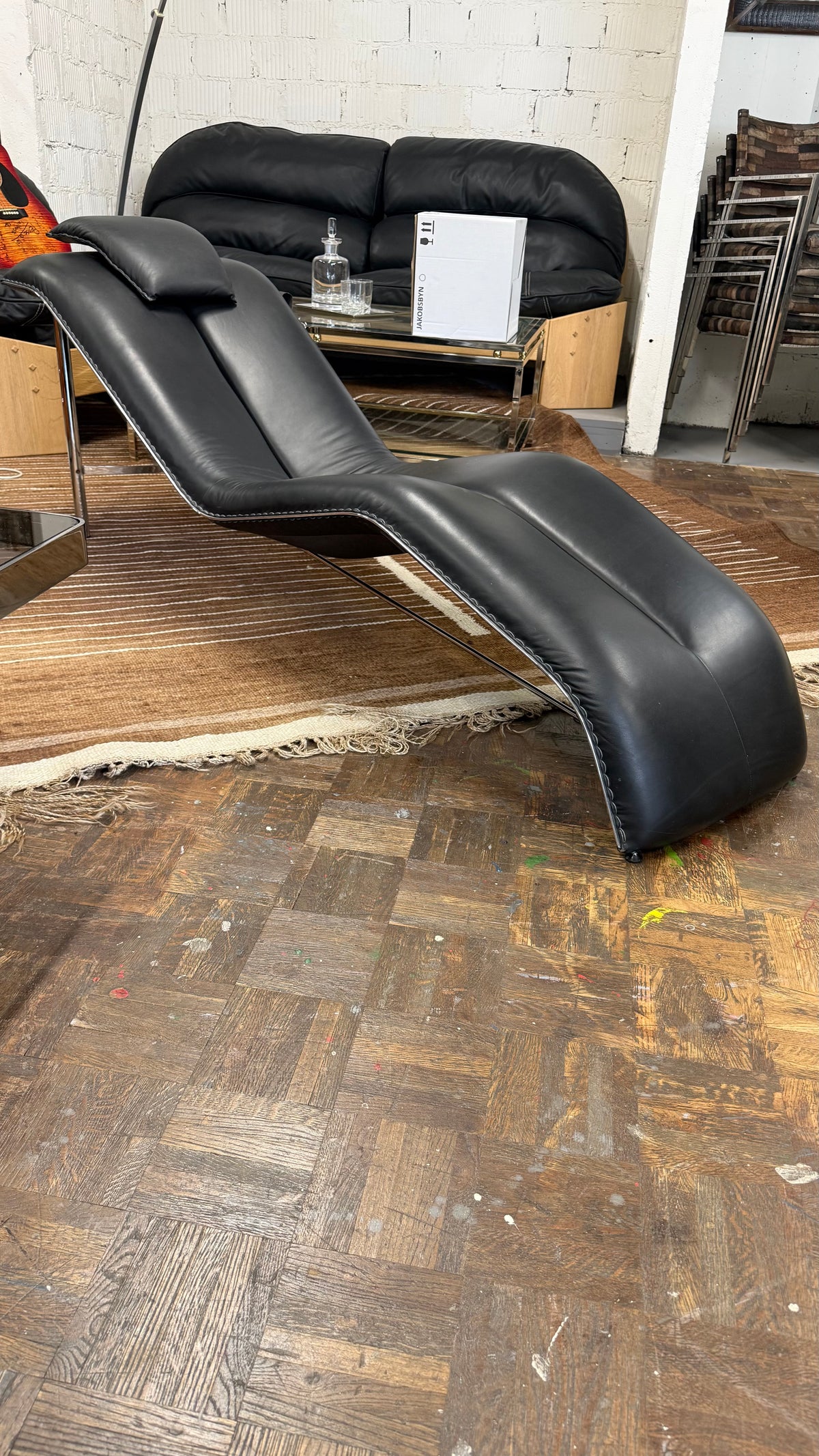Skulpturale Vintage Chaise Longue