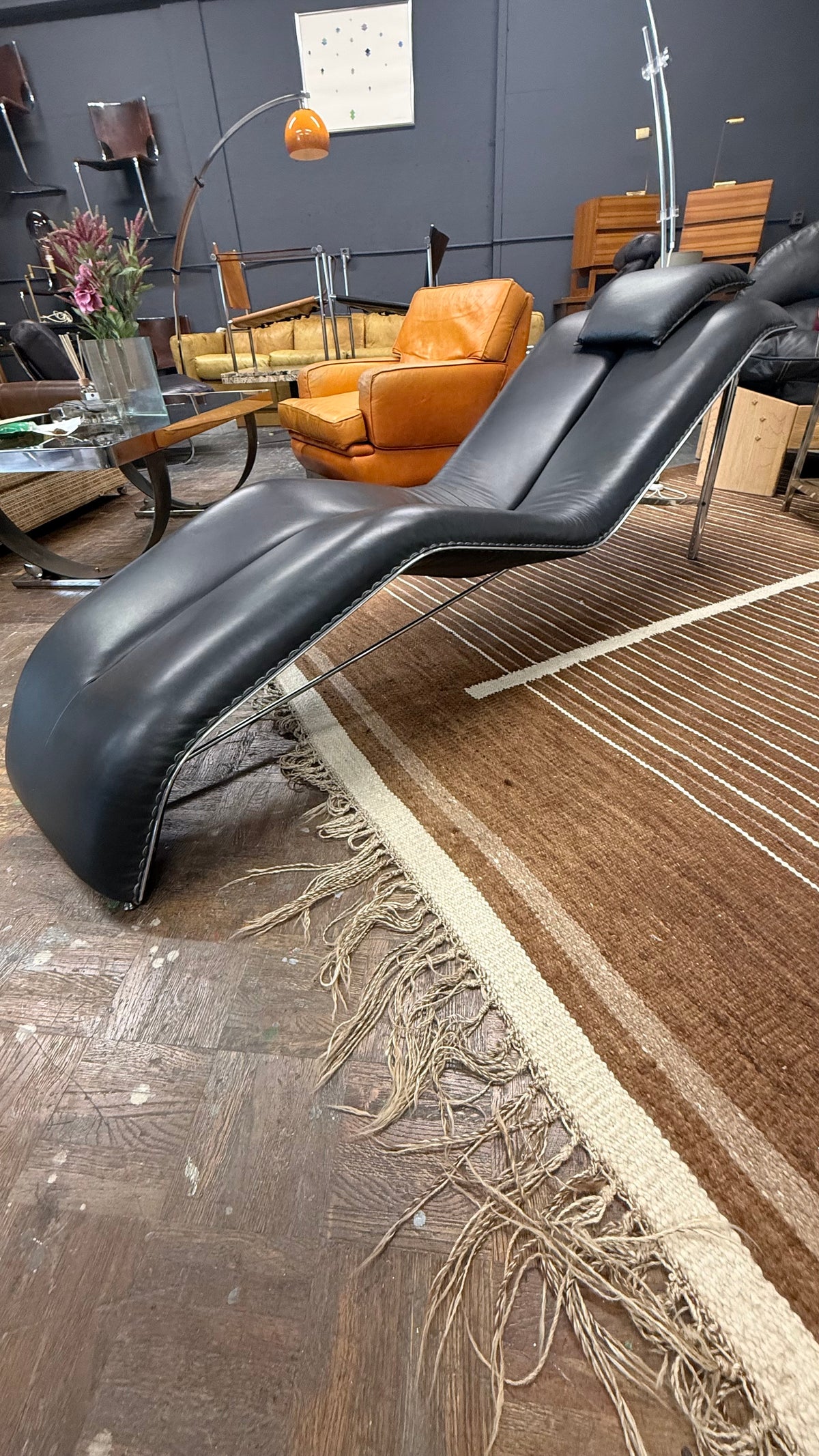 Skulpturale Vintage Chaise Longue