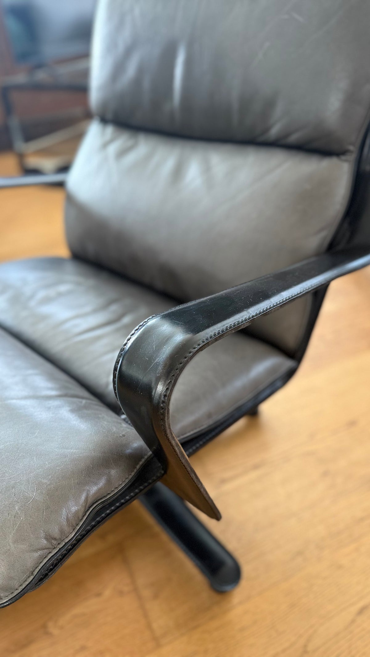 Strässle Leather Lounge Chair