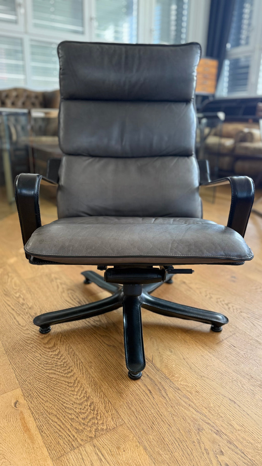 Strässle Leather Lounge Chair
