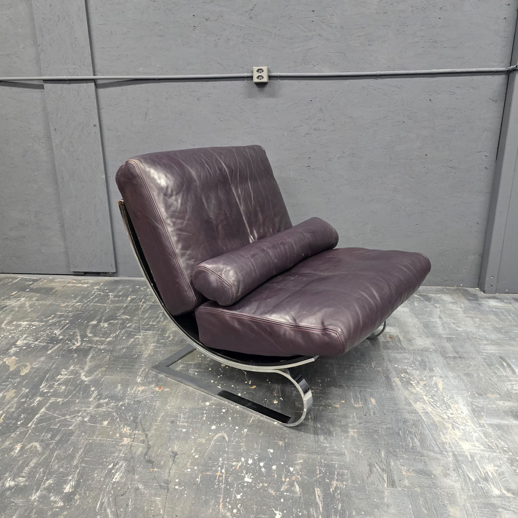Leather Lounge Chair – 1970er Jahre