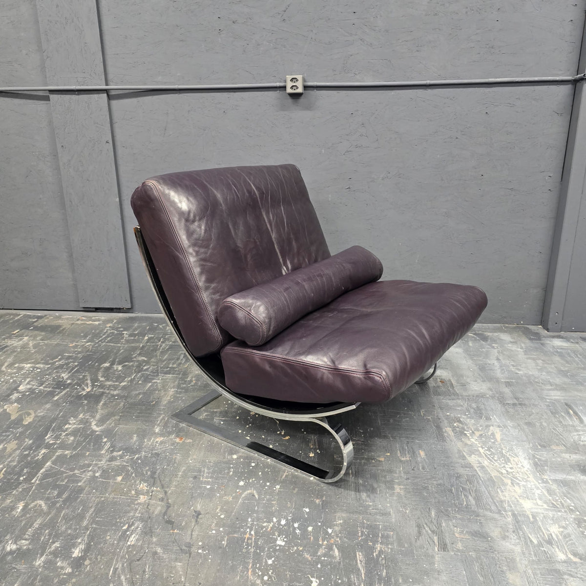 Leather Lounge Chair – 1970er Jahre