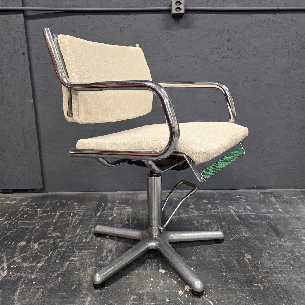 Vintage Aluminium Swivel Chairs – Set of 3