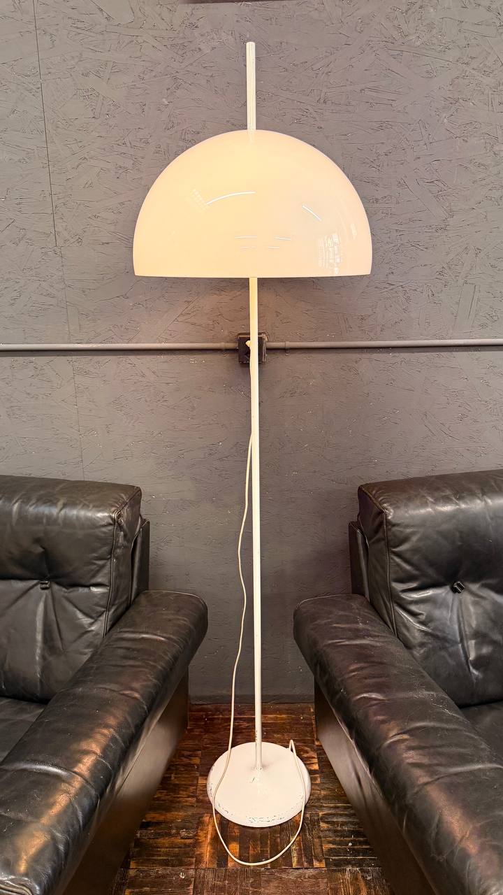 Vintage Stehlampe im Space-Age-Stil – Weiss