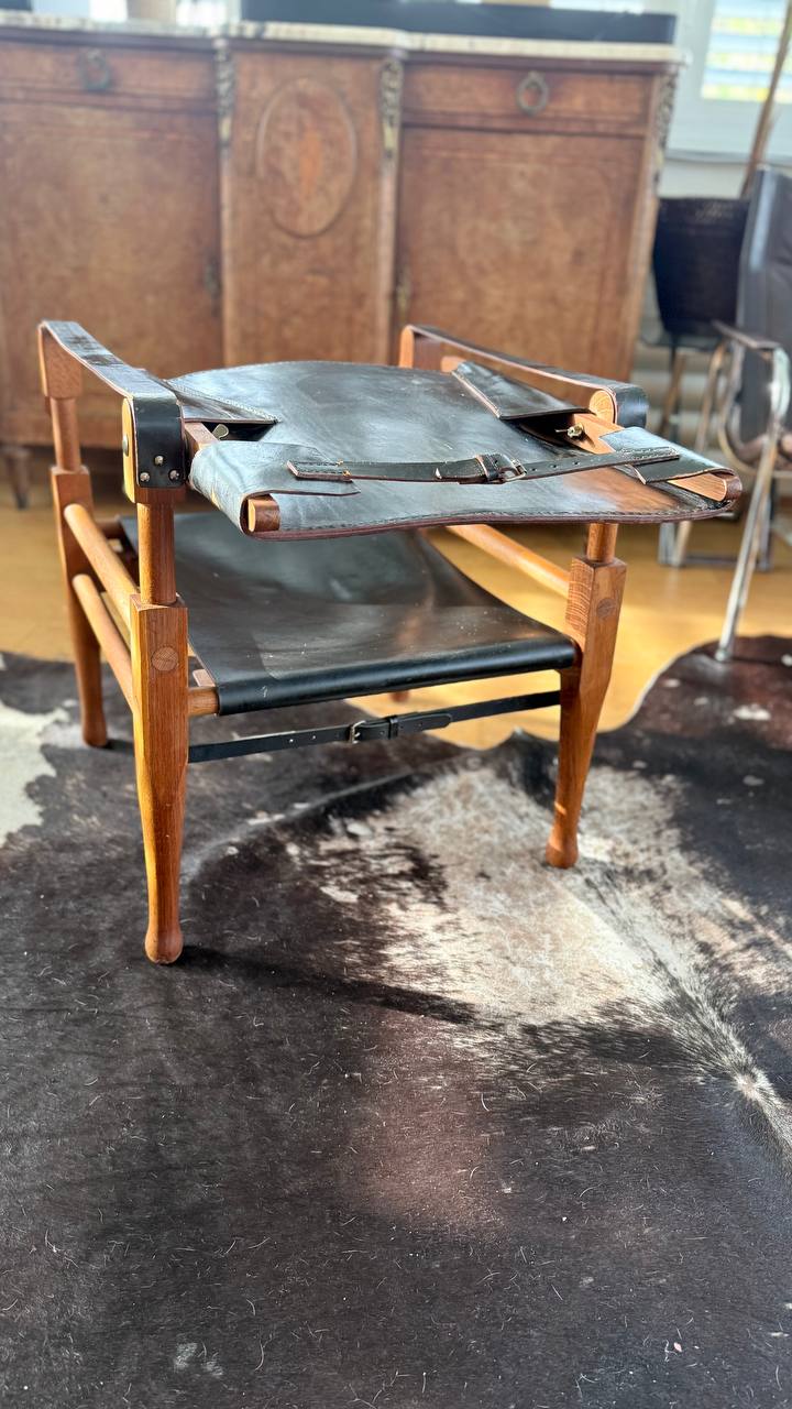 2x Safari-Sessel · Wilhelm Kienzle · Leder & Holz