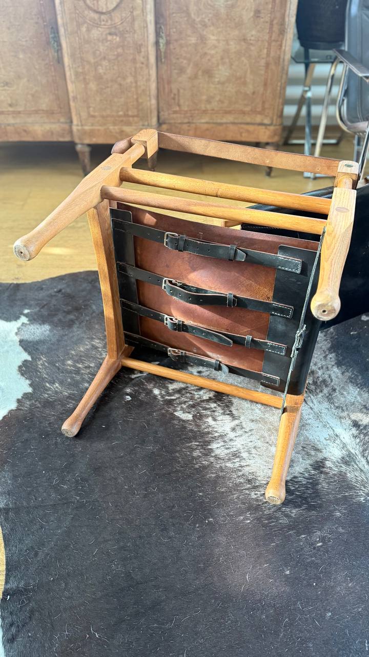 2x Safari-Sessel · Wilhelm Kienzle · Leder & Holz