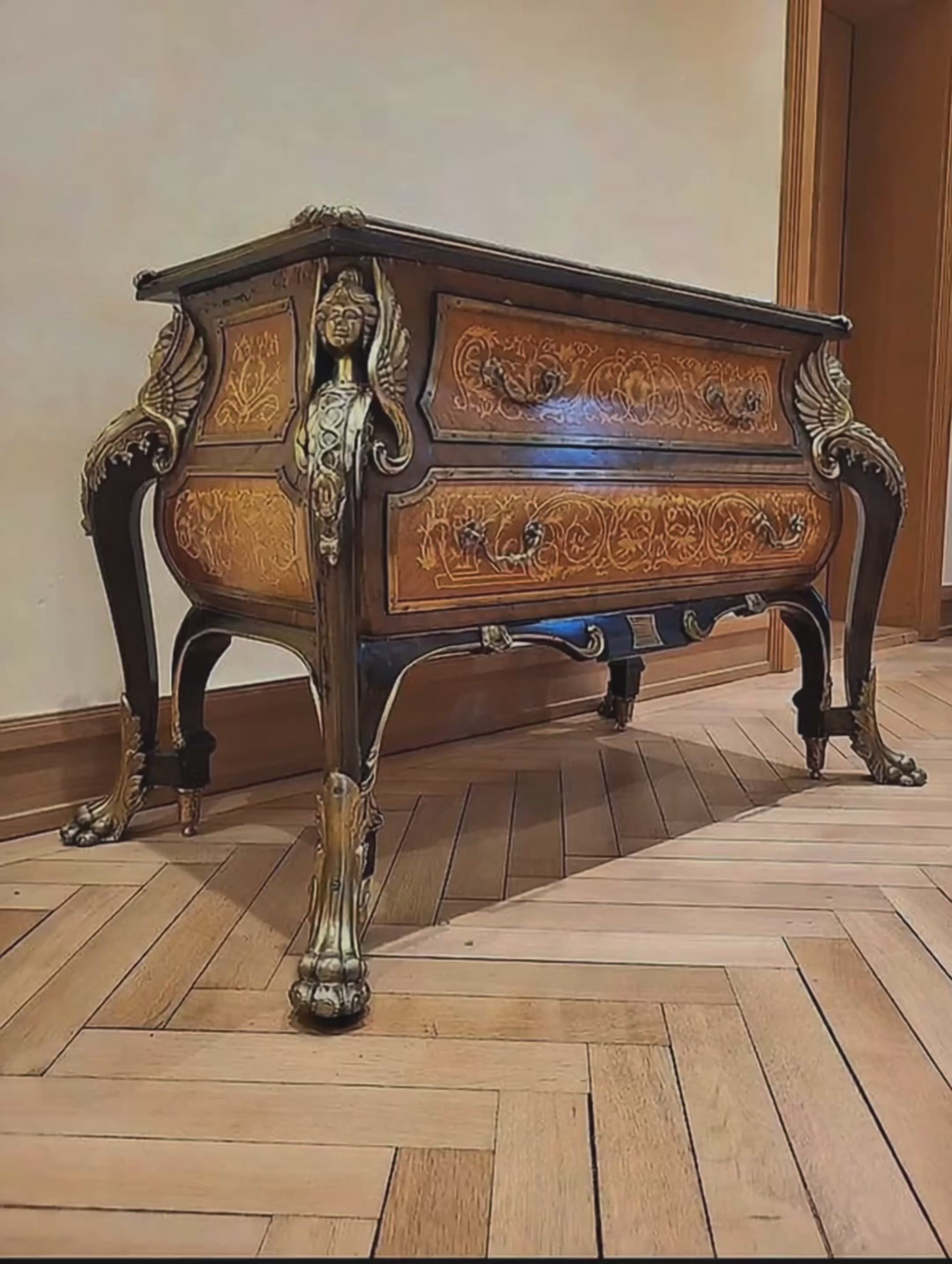 Antike Mazarin-Kommode · André-Charles Boulle Stil